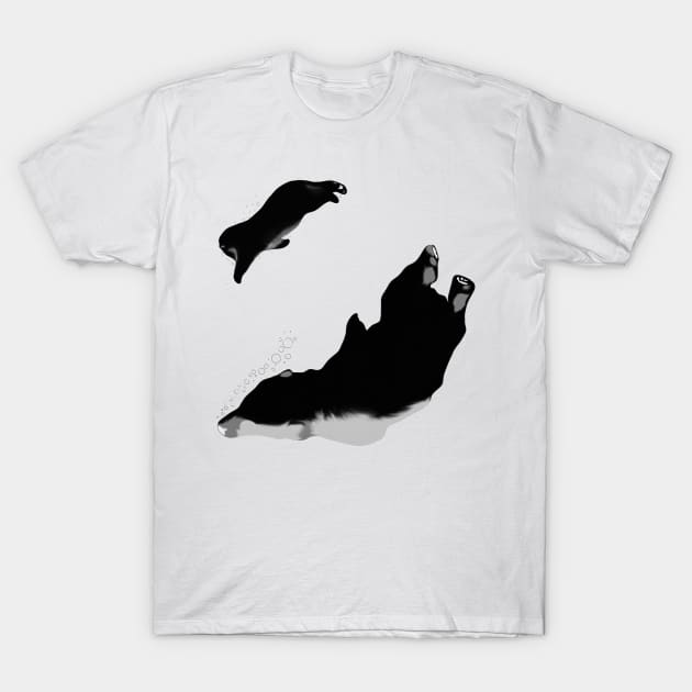 Inverted polar bears T-Shirt by AshStore